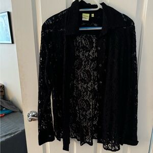 Lace black blouse